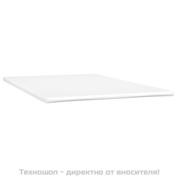 Боксспринг легло с матрак, кремаво, 120x200 см, плат