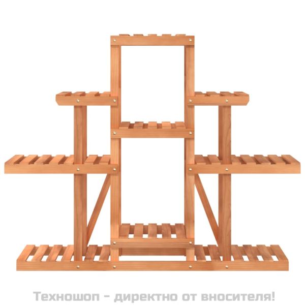 Поставка за цветя, 110x25x96 см, масивна ела