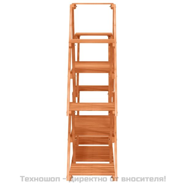 Поставка за цветя, 110x25x105 см, масивна ела