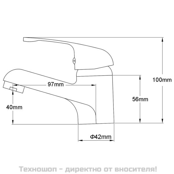 Смесители за биде, 2 бр, хром