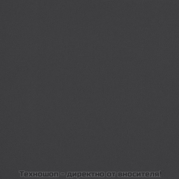 Градински чадър с двоен покрив и LED, черен, 316x145 см