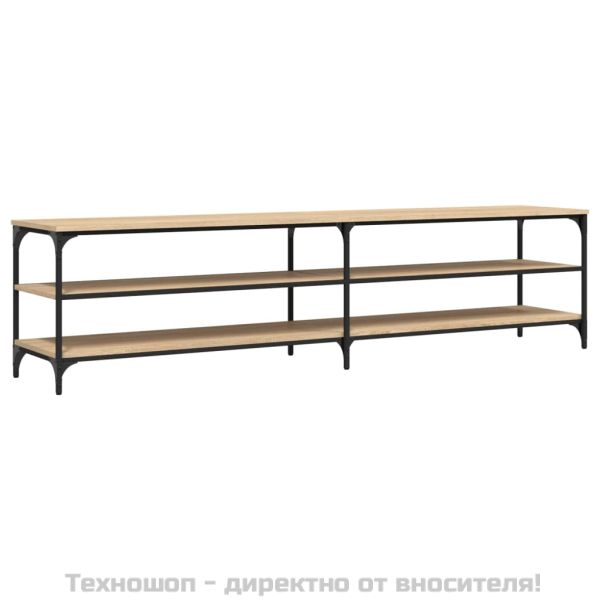 ТB шкаф, сонома дъб, 200x30x50 см, инженерно дърво и метал