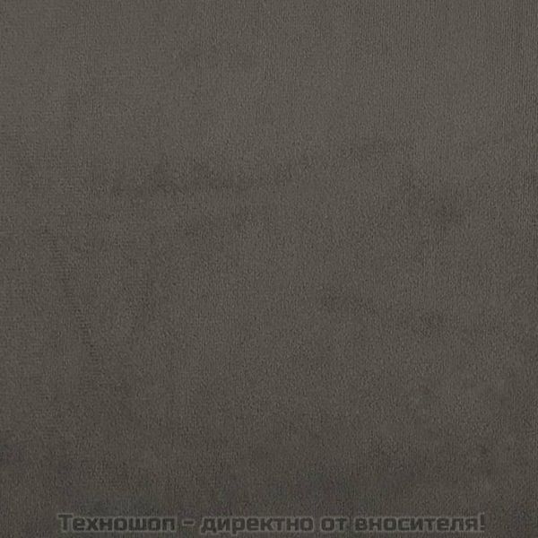 Бар табуретки, 2 бр, тъмносиви, кадифе