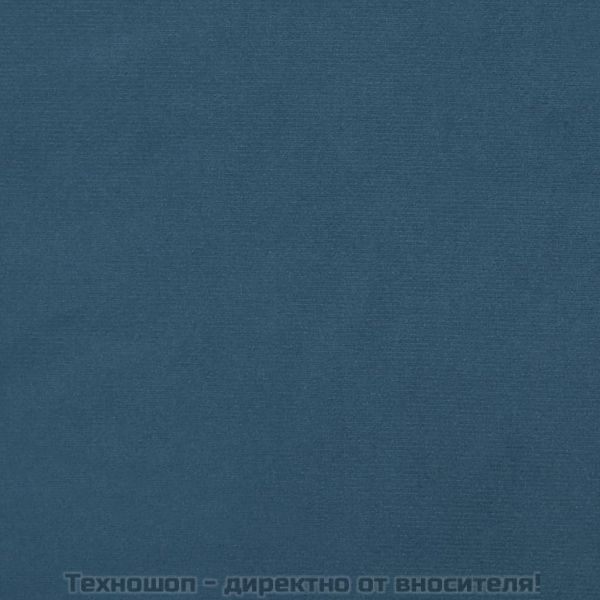 Боксспринг легло с матрак, тъмносиньо, 90x200 см, кадифе