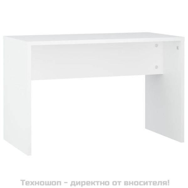 Комплект тоалетка с LED, бяла, инженерно дърво