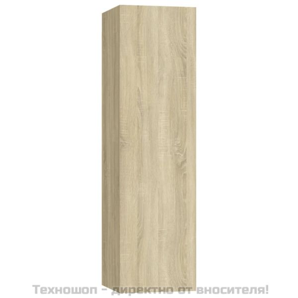 Комплект ТВ шкафове от 7 части, дъб сонома, инженерно дърво