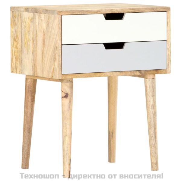 Нощно шкафче, 47x35x59 см, мангово дърво масив