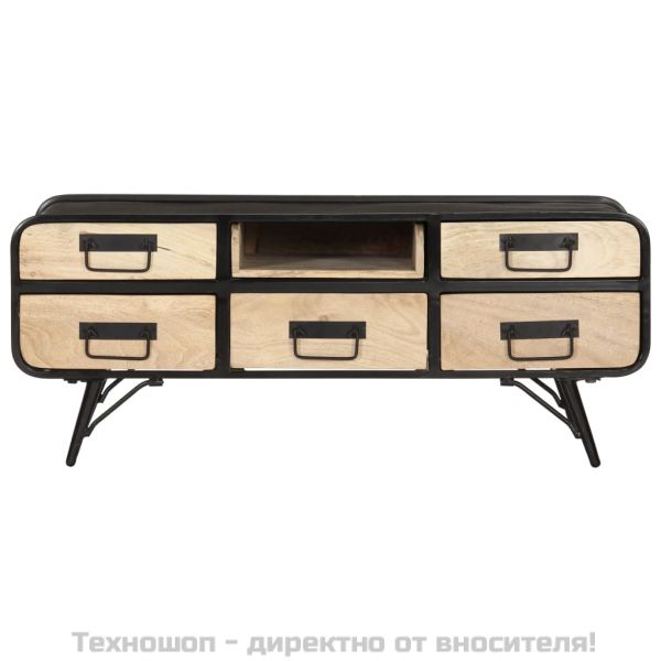 Маса за кафе, 100x50x40 см, мангово дърво масив