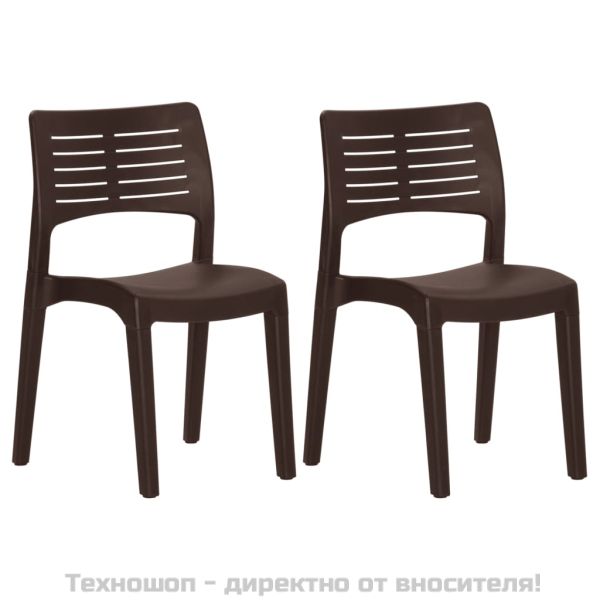 Градински столове 2 бр мока полипропилен