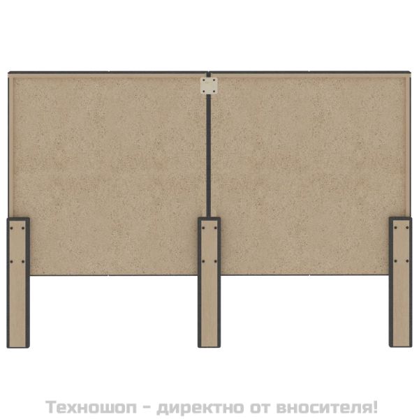 Табла за спалня тъмносива текстил 140x200 см