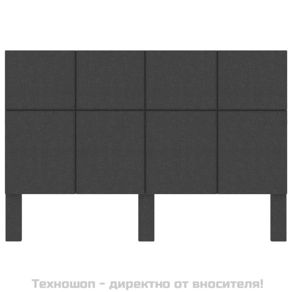 Табла за спалня тъмносива текстил 180x200 см
