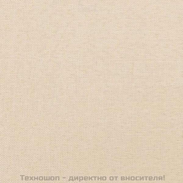 Рамка за легло без матрак, кремава, 140x200 см, плат