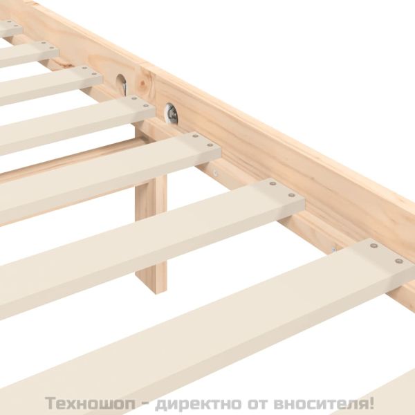 Рамка за легло с табла Super King Size дърво масив