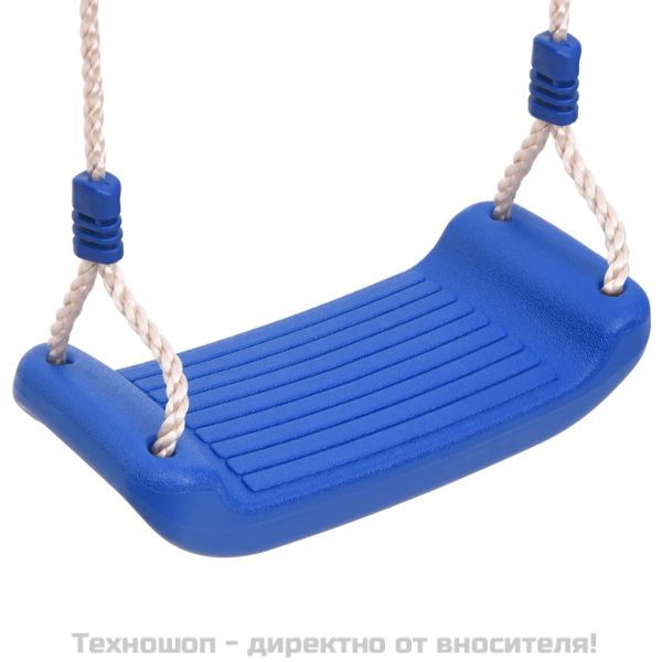 Детски люлки с въжета, 2 бр, сини, 38x16 см, полиетилен