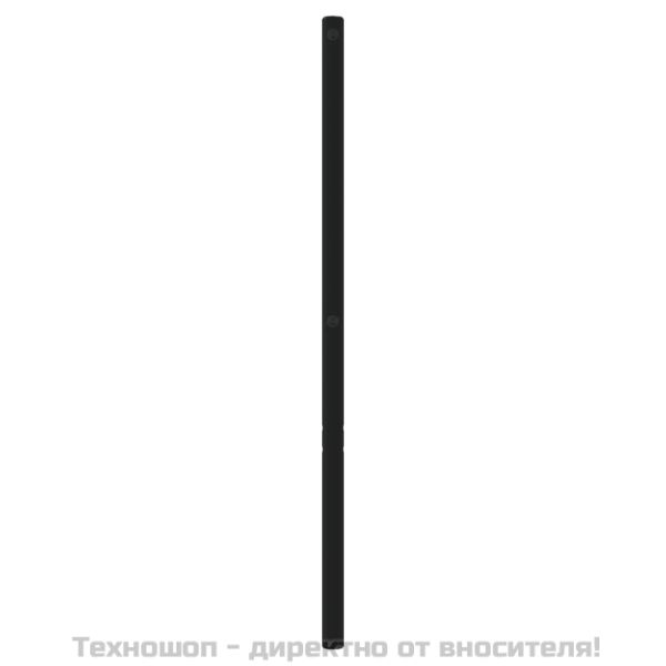 Метална резервна табла за легло, черна, 180 см