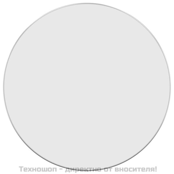 Стенно огледало сребро Ø 60 см кръгло