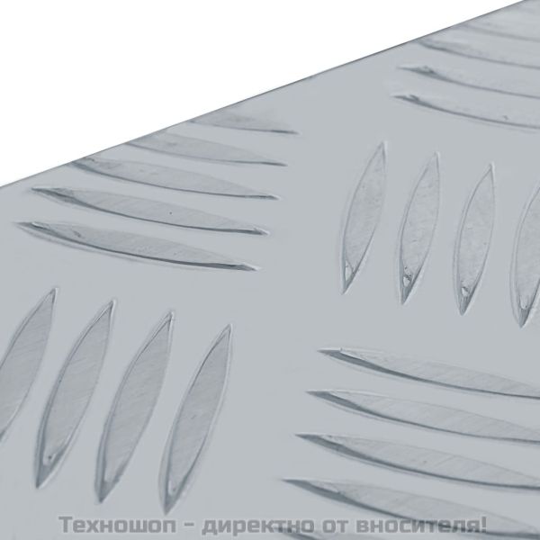 Алуминиева кутия, 90,5x35x40 см, сребриста