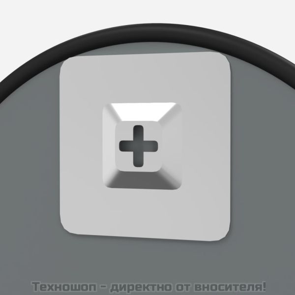 Стенно огледало черно Ø 40 см кръгло