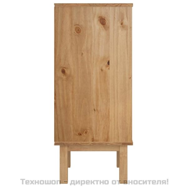 Шкаф с чекмеджета OTTA кафяво и бяло 76,5x39,5x90 см бор масив