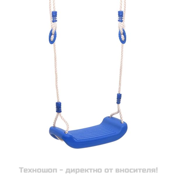 Детски люлки с въжета, 2 бр, сини, 37x15 см, полиетилен