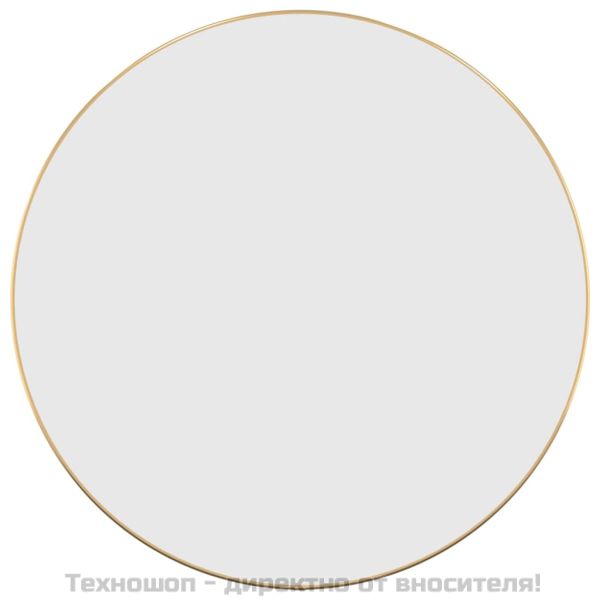 Стенно огледало злато Ø 60 см кръгло