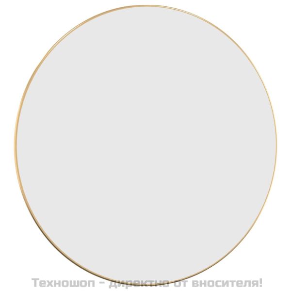 Стенно огледало злато Ø 60 см кръгло