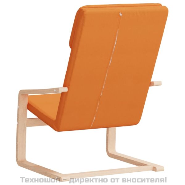 Релаксиращ стол, тъмножълт, текстил