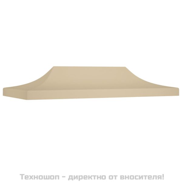 Покривало за парти шатра, 6x3 м, бежово, 270 г/м²