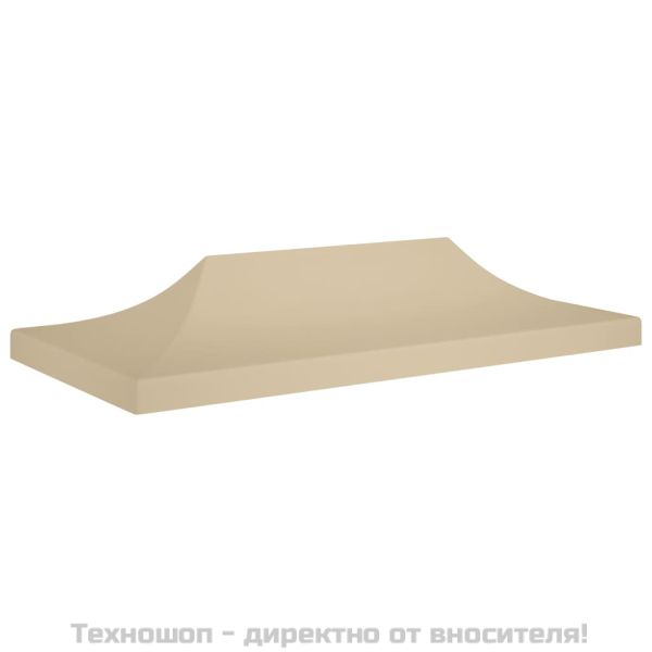 Покривало за парти шатра, 6x3 м, бежово, 270 г/м²