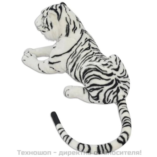 Плюшена детска играчка тигър бяла XXL