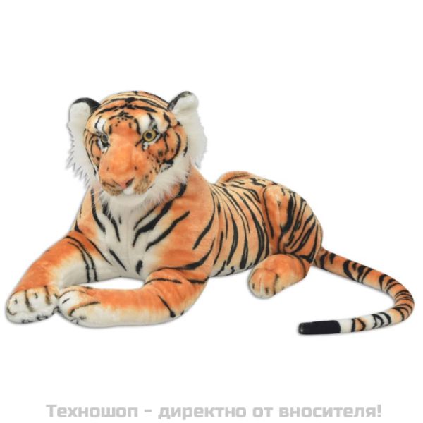 Плюшена детска играчка тигър кафява XXL