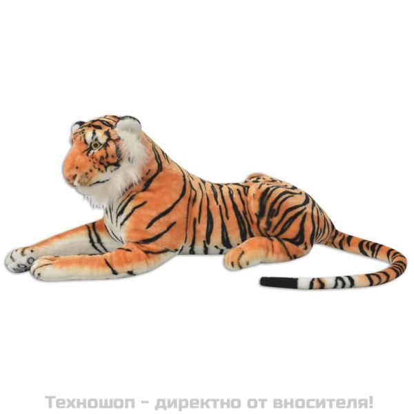 Плюшена детска играчка тигър кафява XXL