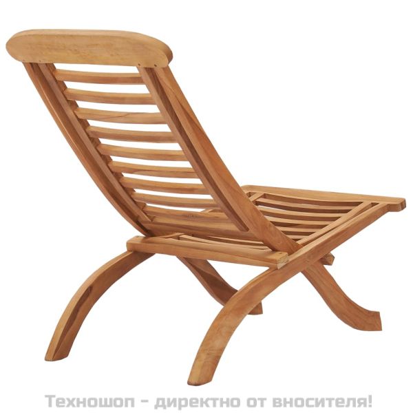 Сгъваем градински стол 50x90x69 см тиково дърво масив