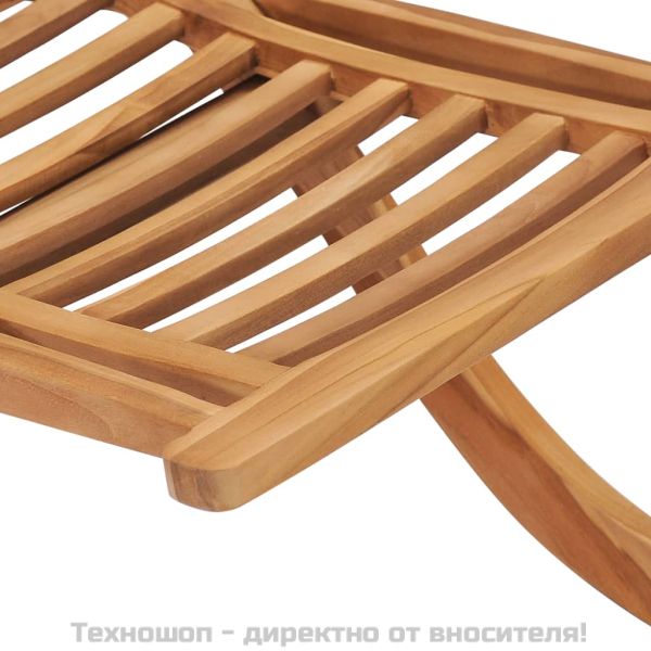 Сгъваем градински стол 50x90x69 см тиково дърво масив
