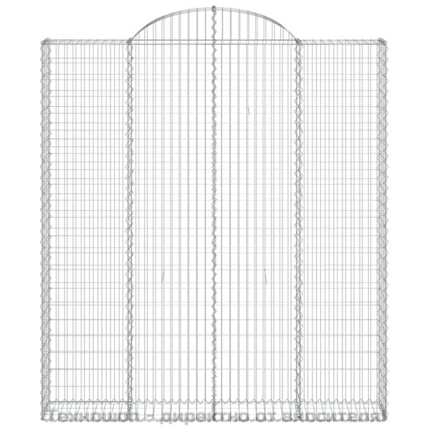 Габионни кошници арка 3 бр 200x30x220/240 см поцинковано желязо