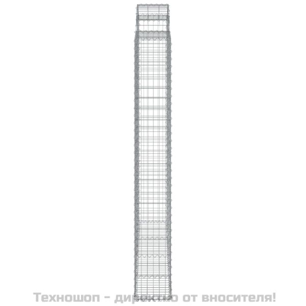 Габионни кошници арка 3 бр 200x30x220/240 см поцинковано желязо