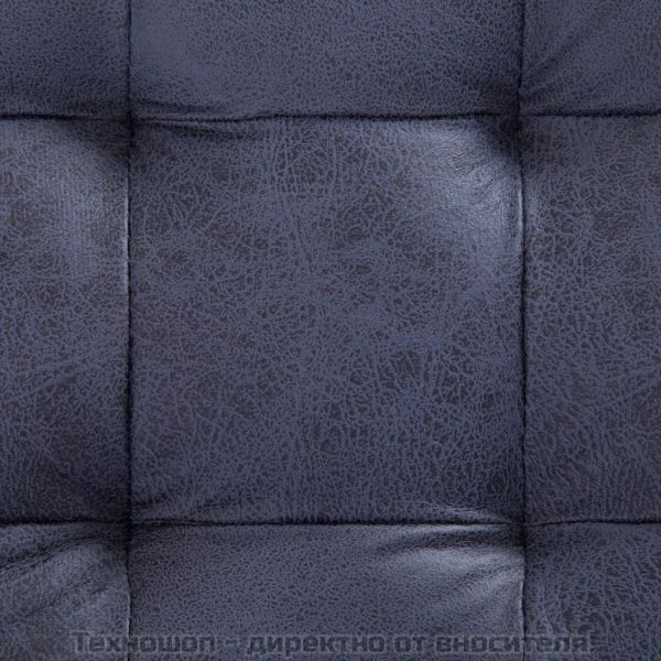 281376 Storage Ottoman 87,5 cm Grey Faux Suede Leather