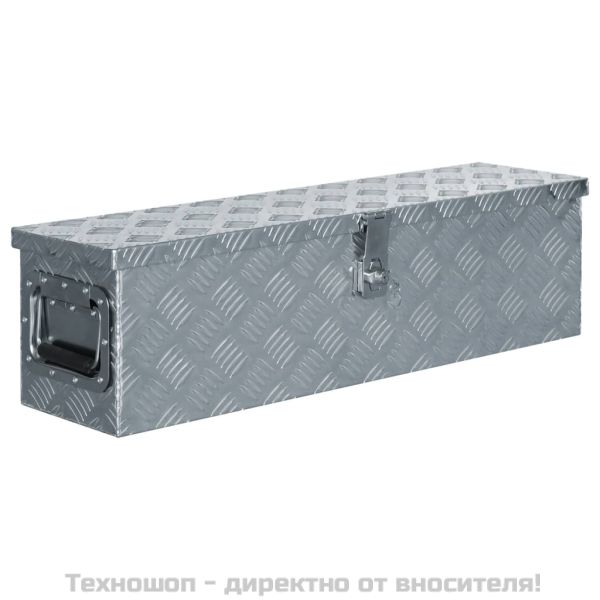 Алуминиева кутия, 80,5x22x22 см, сребриста