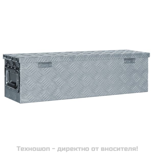 Алуминиева кутия, 80,5x22x22 см, сребриста