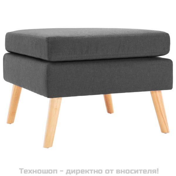 Табуретка, тъмносива, текстил