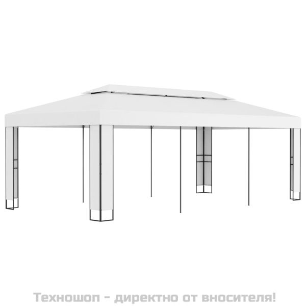 Шатра с двоен покрив, 3х6 м, бяла