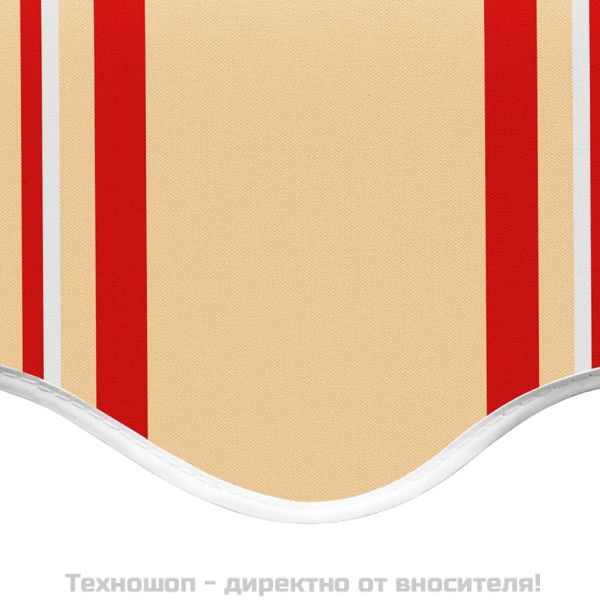 Резервно платнище за тенти, жълто и оранжево, 6x3 м