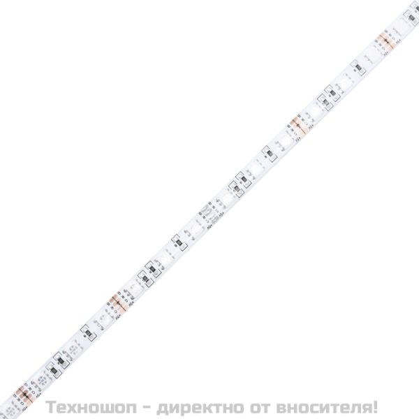 ТВ шкаф с LED осветление, бял, 90x35x40 см