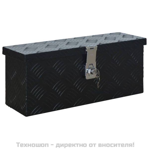 Алуминиева кутия, 485x140x200 мм, черна