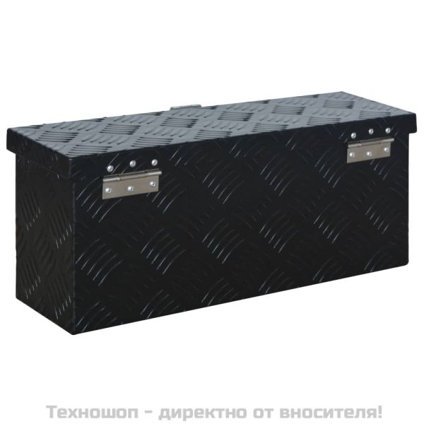 Алуминиева кутия, 485x140x200 мм, черна