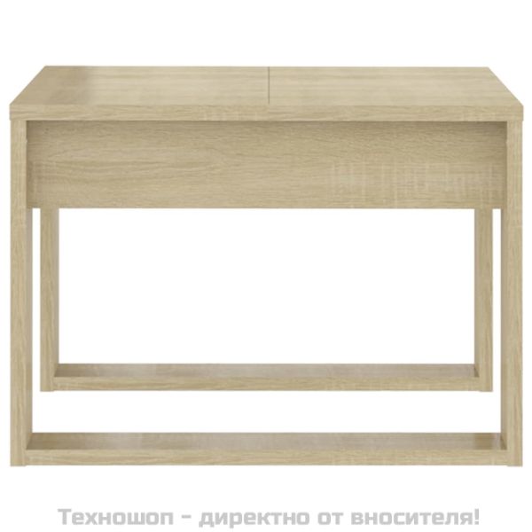 Странична маса, дъб сонома, 50x50x35 см, инженерно дърво