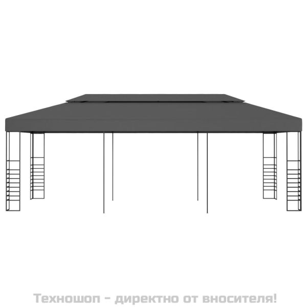 Шатра беседка, 3х6 м, антрацит