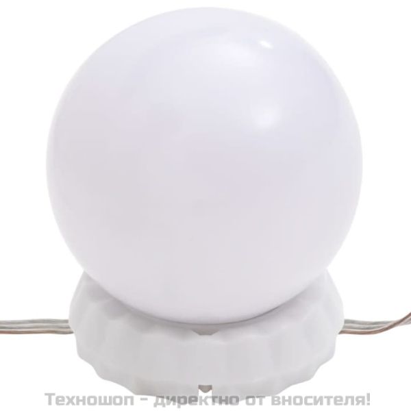 Тоалетка с LED, сив сонома, 86,5x35x136 см