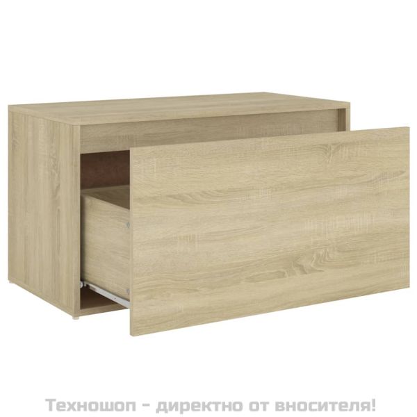Пейка за коридор, 80x40x45 см, дъб сонома, инженерно дърво