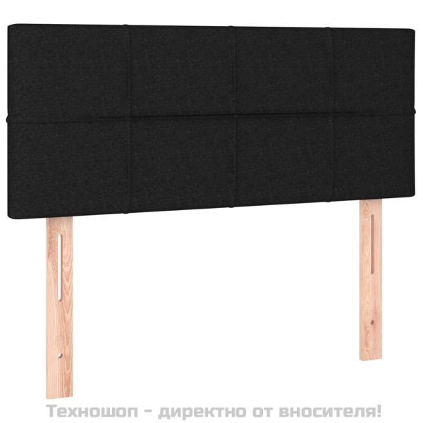 Боксспринг легло с матрак, черна, 90x190 см, плат